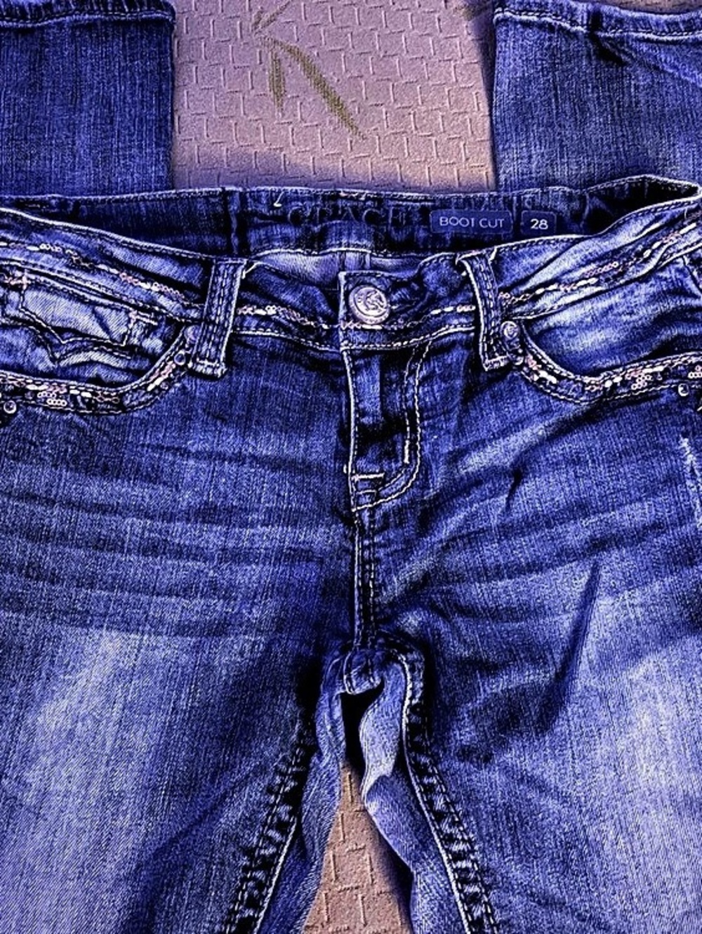 Grace in LA Skinny Jeans Blue Waist 28